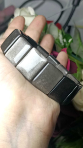 (Certificate) Premium Quality Silver Obsidian Crystal Stone Papan bracelet (附证书)极品收藏级亮光眼猫眼招财银曜石手排