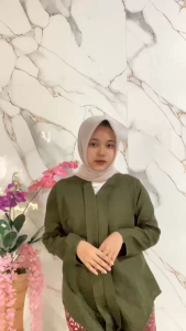 Atasan Kebaya Kartini Polos Terbaru Katun Mikro Premium Original