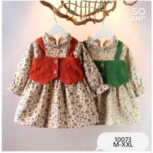 DRESS ROMPI FLORA BKK DRESS FHASIONBLE ANAK PEREMPUAN USIA 1-4 TAHUN