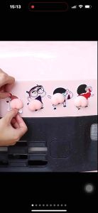 M.P Crayon Shin Chan Sticker Silicone car bumper sticker 3D car sticker Buttock Sticker Cartoo car sticker Sticker shin chan 蜡笔小新贴纸 屁屁防撞贴 卡通防撞贴 冰箱貼紙 车贴纸 蜡笔小新防撞贴