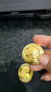 PIN KORPRI ASN WARNA EMAS TIDAK AKAN LUNTUR / LENCANA PNS
