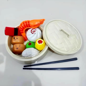 Mainan Masak Masakan Sushi Dimsum Set Sumpit Mangkok Anak Perempuan edukasi