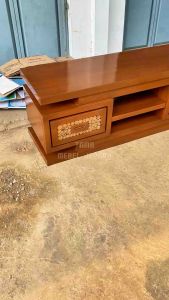 Meja TV Minimalis Jati Terlaris Rak TV Retro Kayu Jati Termurah