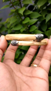 Gelang Akar Bahar Putih Alpaka Engsel