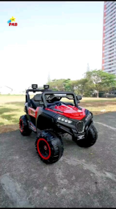 Mobil Aki Anak PMB M-8788-A NUV 4 Gearbox Musik Lampu Remote Bluetooth USB Ban Besar Murah Terbaru