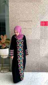 Bordir Farah: Abaya Gamis Hitam Saudi & Maxi Dress