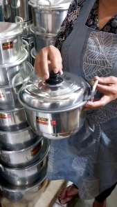 Panci Dandang Kukus 18 20 22 24 26 28 30 33 36 40 45 50 55 60 cm Aluminium Global Eagle / Panci Kukus Maspion / Panci Kukusan / Panci Langseng / Panci Steamer