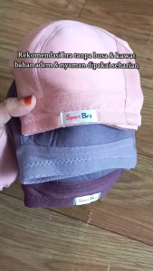 Promo Murah 3pcs bra sport remaja tanpa kawat tanpa busa nyaman dipakai remaja gadis dewasa