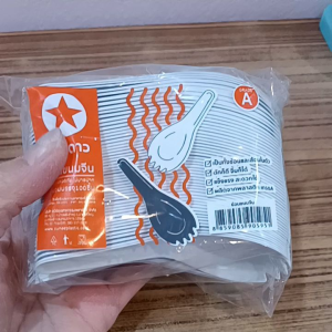 ช้อนสั้น เกรด A ไม่บาดปาก (100 pcs.)