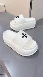 Dép bánh mì nữ độn đế cao 8cm chất đúc EVA dép xuồng hoa tiêu hàng QCCC hot trend