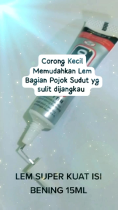 Lem hp lcd kuat Tersedia Pilihan isi Cairan Bening dan Hitam 15 ML Merekat Bekdor Casing Hape