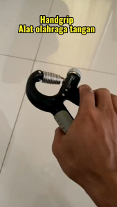 Handgrip Adjustable 5-60Kg Alat Olahraga Tangan Gym Fitness Otot Lengan Tangan Hitam