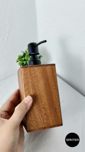 AC303. Acacia Wood Wooden Hand Soap Dispenser/ Liquid Soap Dispenser/ Lotion Dispenser