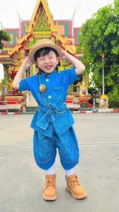 ⚡️ลายใหม่คอจีน⚡️พร้อมส่ง🚙ชุดไทยเด็ก ชุดไปโรงเรียน⚡️⚡️