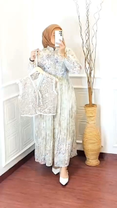 Rayya dress// Stok terbatas// Gamis lebaran 2025 viral