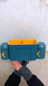 牙刷双杯置物架  Toothbrush and Cup Holder自从有了这个牙刷架，洗漱台整洁了好多，减少了牙刷滋生细菌！颜值也高！#居家好物 #好物推荐🔥