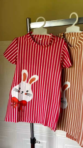 Dress LABUBU Virall Knit Salur Anak 1-10 thn Kuromi Dress Baju Anak Terbaru