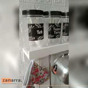 Rak Bumbu Kayu Zanarra Rak Dapur Tempat Bumbu Rak Botol Gratis Toples Bumbu Gantung Didinding