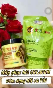 ( CHÍNH HÃNG ) Hấp Ủ TNT COLAGEN MEN SÔNG TNT Phục Hồi Tóc Siêu Mềm Mượt HỦ 500ML Chống Hư Tổn TÓC mẫu cũ mẫu mới