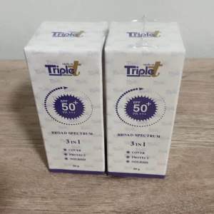 กันแดดทริปเปิ้ลทรี TripleT Sun Screen 2 ขวด ขนาด30g.