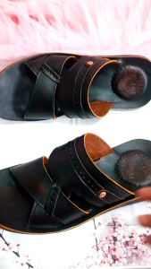 SANDAL PRIA FULL KULIT SAPI 100% SAMPAI ALAS KAKI KODE 4008 COKLAT ( PREMIUM QUALITY )
