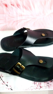 SANDAL KULIT PRIA ( GARANSI KULIT SAPI 100% ) MODEL 4038 HITAM ( PREMIUM HIGH QUALITY )