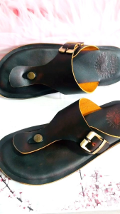 SANDAL PRIA FULL KULIT SAPI 100% SAMPAI ALAS KAKI KODE 4038 COKLAT ( PREMIUM QUALITY )