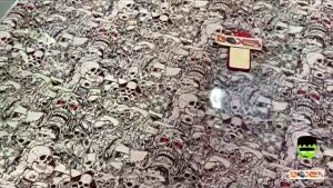 Skull vinyl sticker wrap 150cm x 30cm -adhesive -stretchable -waterproof -waterproof