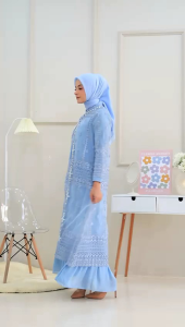 READY AMELIA DRESS BAHAN CERUTTI BABYDOLL MIX TILLE ORGANZA // DRESS PESTA SERAGAMAN DAN KONDANGAN WANITA INDONESIA TERBARU SUPER CANTIK 100% REALPICT