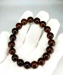 NATURAL RED OBSIDIAN BRACELET ( Stone of protection )