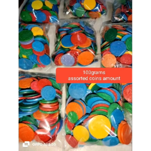 100grams educational toy coin money for school purposes assorted size