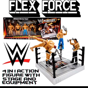 wwe super hero 4in1 character with stage and accessories / wrestling super star toy (random character)