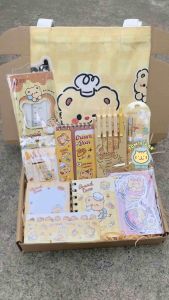 [Tặng Thiệp] Set Đồ Dùng Học Tập Gấu Bơ Cream Bear Quà Tặng Học Sinh