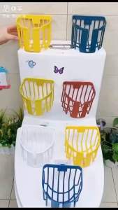 Giỏ Đựng Giấy Vệ Sinh Dán Tường Tiện Lợi Kích thước: 13* 135 * 11cm nhựa Việt Nhật