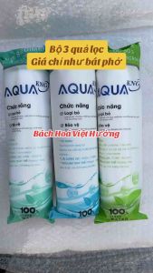 Lõi lọc nước AQUA chính hãng - Bộ lõi lọc thô 1 2 3 loại đẹp lọc sạch clo bảo vệ màng RO