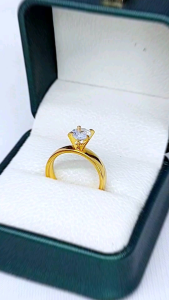 Cincin Titanium Trendy Single Diamond Xpid