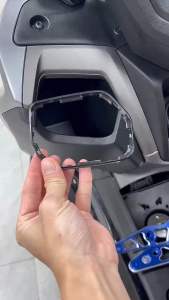 Yamaha NMAX155 V3 2025 TechMax Trubo Waterproof Storage Cap Pocket Cover ABS UPGRADE Side Pocket m Lock And Hanging Hook