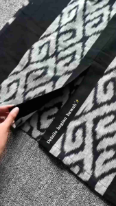 Baju tenun toraja hitam - Dress tenun toraja hitam