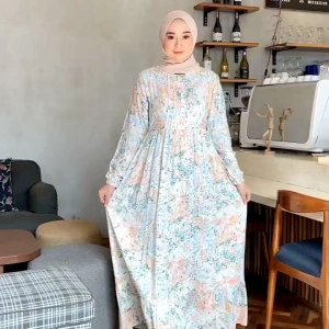 DRESS MIDI seribu pilihan motif cantik terbaru dipakai busui dan bumil frendly bisa banget