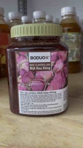 Mứt hoa hồng Boduo hộp 1kg