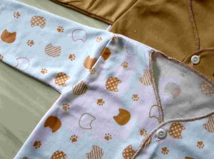 3 STEL baju bayi lengan kutung bahan PE DOUBLE