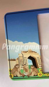 กรอบป้ายทะเบียนลพบุรีต่อลายแบบยาวสำหรับใส่ป้ายประมูลโดยเฉพาะ จำนวน 1 คู่ หน้าหลังพร้อมอุปกรณ์ติดตั้ง