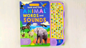 100 Button Look and Find Animal Words and Sounds