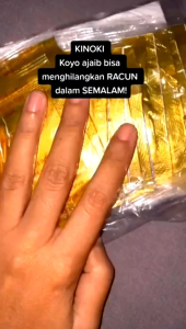 KINOKI GOLD 3 BOX ISI 30 PCS DETOX HERBAL PENYERAP RAACUN TUBUH