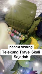 Telekung Travel Awning Kapala Skali Sejadah Pouch Ready Stock