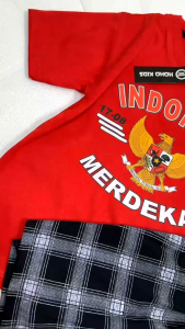 KAOS ANAK GAMBAR 17 AGUSTUS MERAH PUTIH