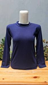 Manset Baju Lengan Panjang Wanita Dewasa Remaja Bahan Spandex Rayon Warna Hitam Cream Putih Navy Size M L XL XX