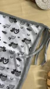 Popok Abu Turtle - 1 Lusin / 12 PCS Popok Bayi 2 Popok Tali kain Cuci Ulang Popok Selancar Warna Mix Bahan Katun Adem