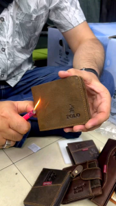 leather wallet genuine halal cow leather best quality ready stock Malaysia.