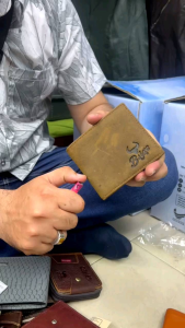 leather wallet genuine halal cow leather best quality ready stock Malaysia